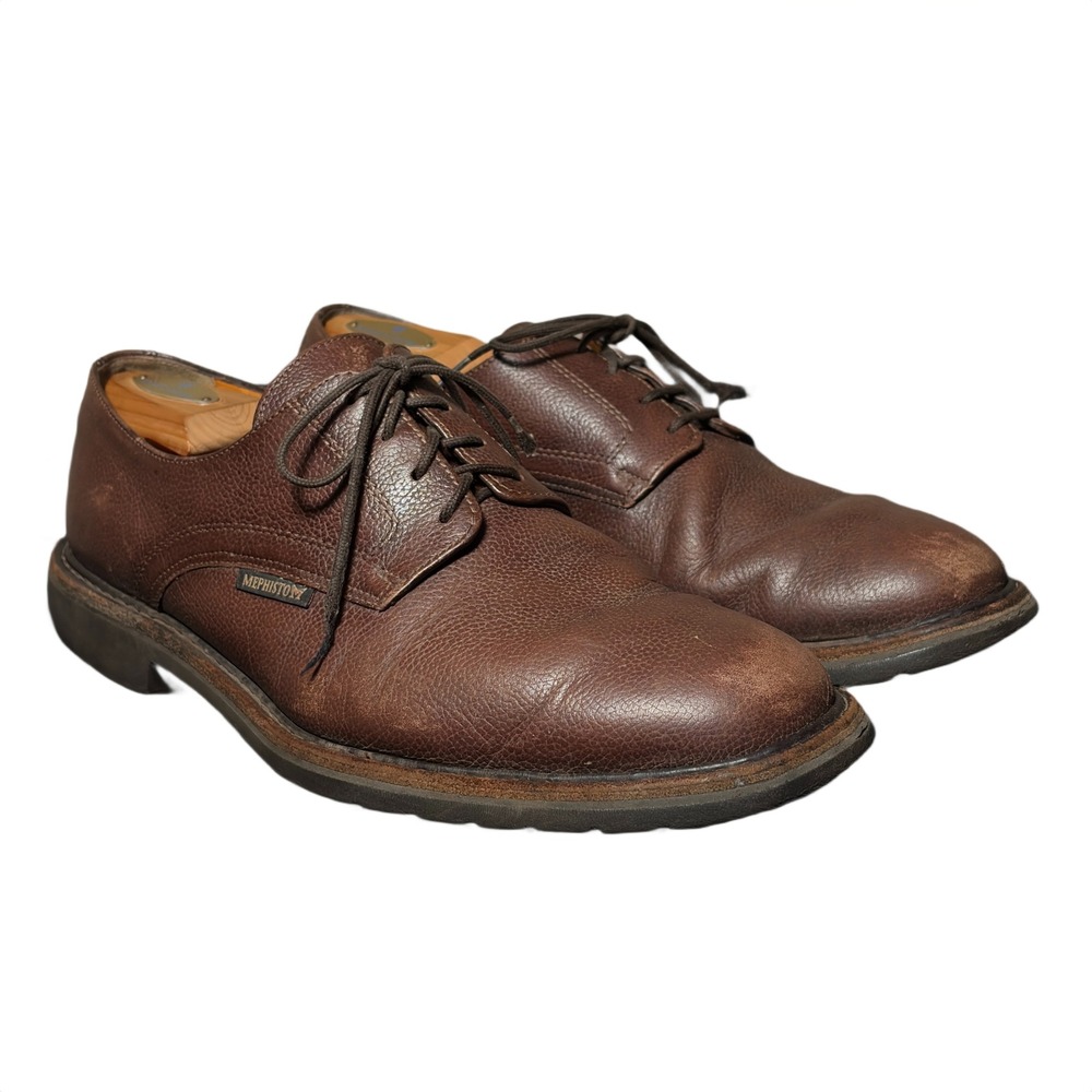 Mephisto Shoes‎ Mens Size 9.5 Brown Leather Goodyear Welt Derby Oxfords Retro